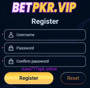 BETPKR VIP game register